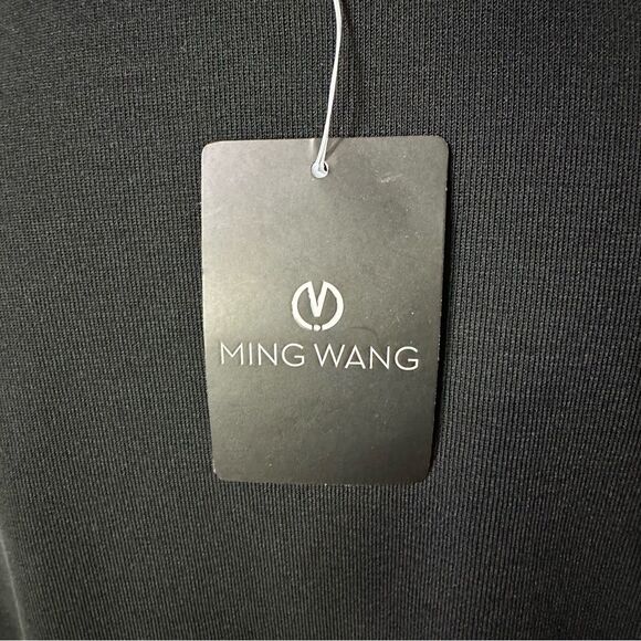 Ming Wang Toula Women’s Floral Open Knit Black Jacket Sz XSmall - Picture 8 of 9